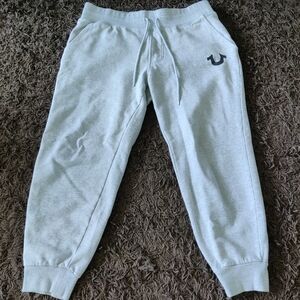 True Religion grey sweatpants - L